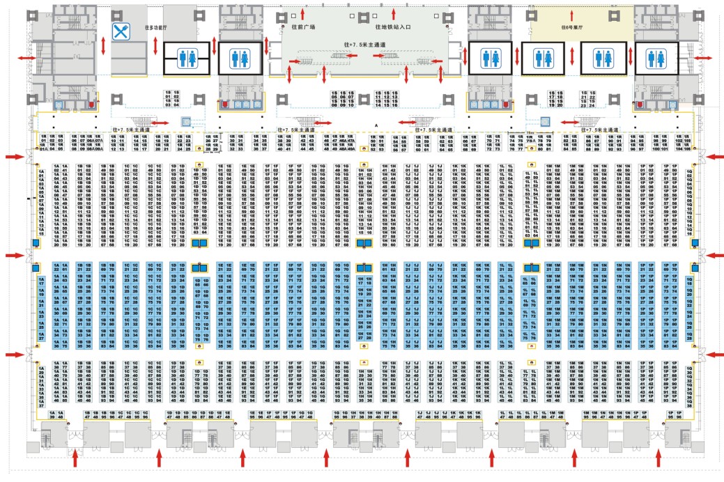 第十九届中国（深圳）国际玩具及礼品展览会的平面图