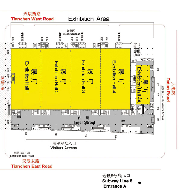 2011中国国际摩托车及零部件交易会的平面图