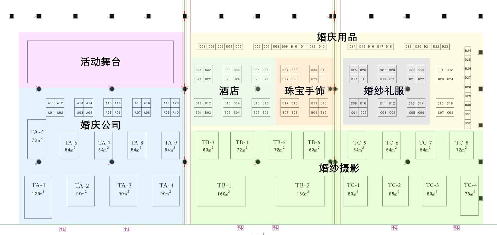 2011第六届重庆婚礼博览会的平面图