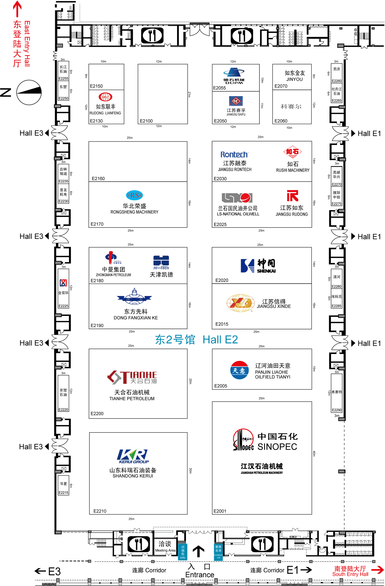 2012CIPPE第十二届中国国际石油石化技术装备展览会及中国国际管道防爆电气自动化展览会的平面图