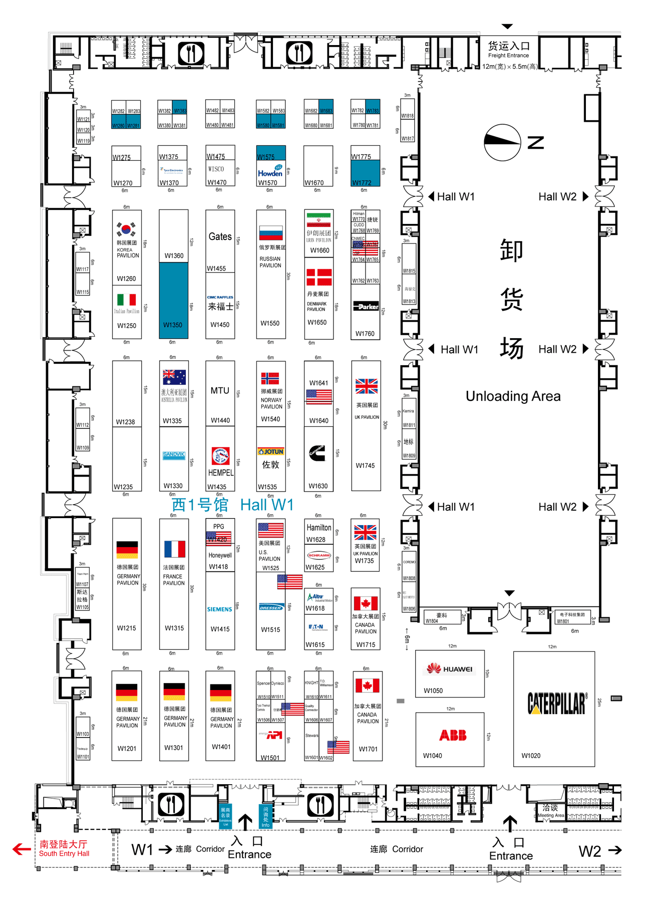 2012CIPPE第十二届中国国际石油石化技术装备展览会及中国国际管道防爆电气自动化展览会的平面图