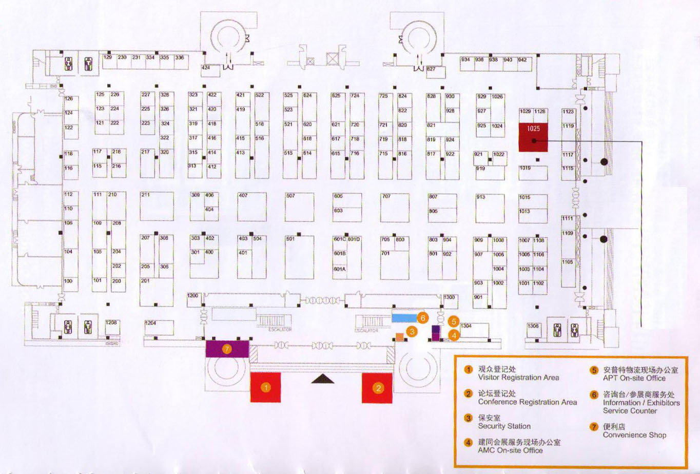 2011中国国际医疗设备设计和技术展览会暨研讨会的平面图