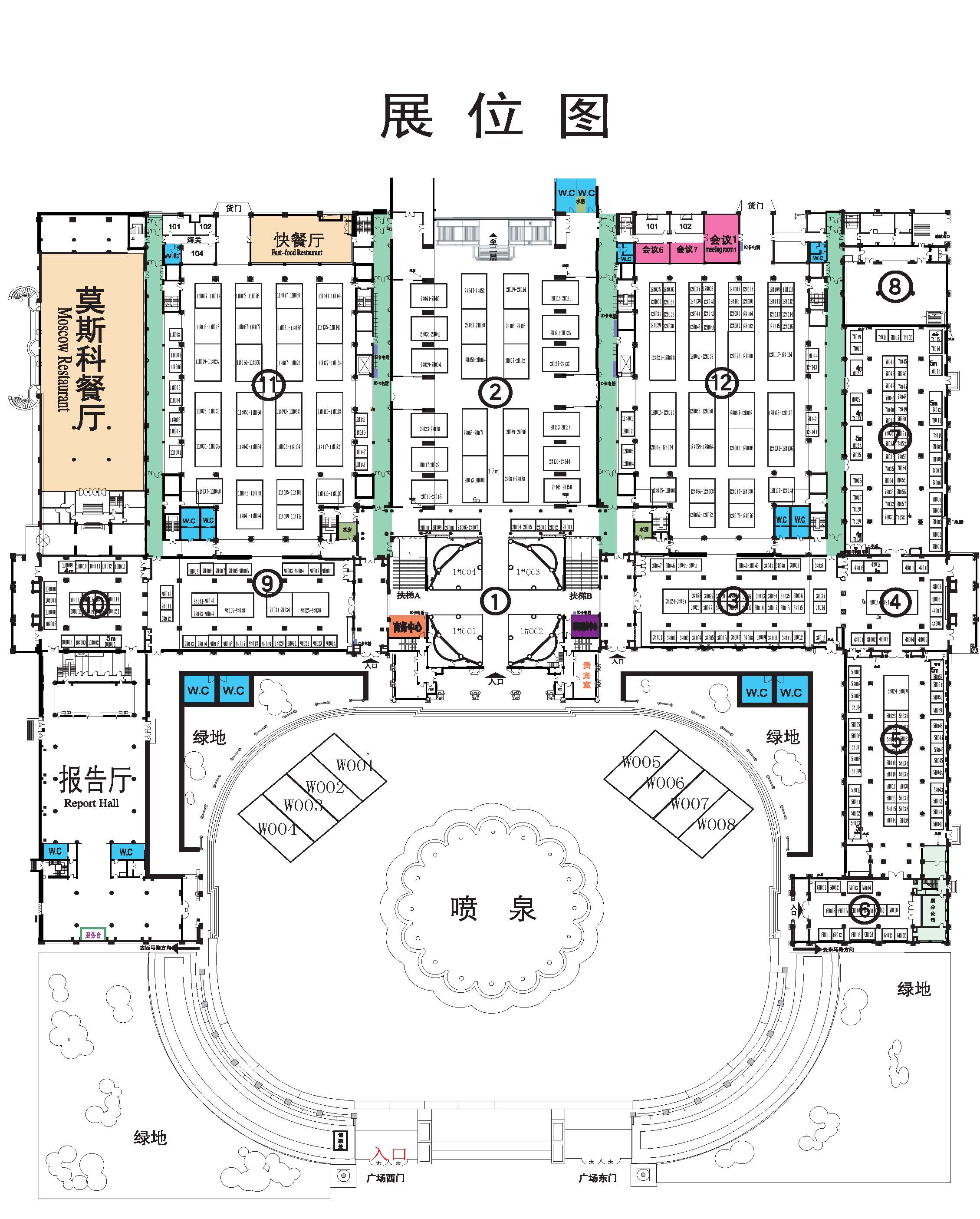 2012第十三届中国国际水泥技术及装备展览会 2012中国国际水泥峰会的平面图