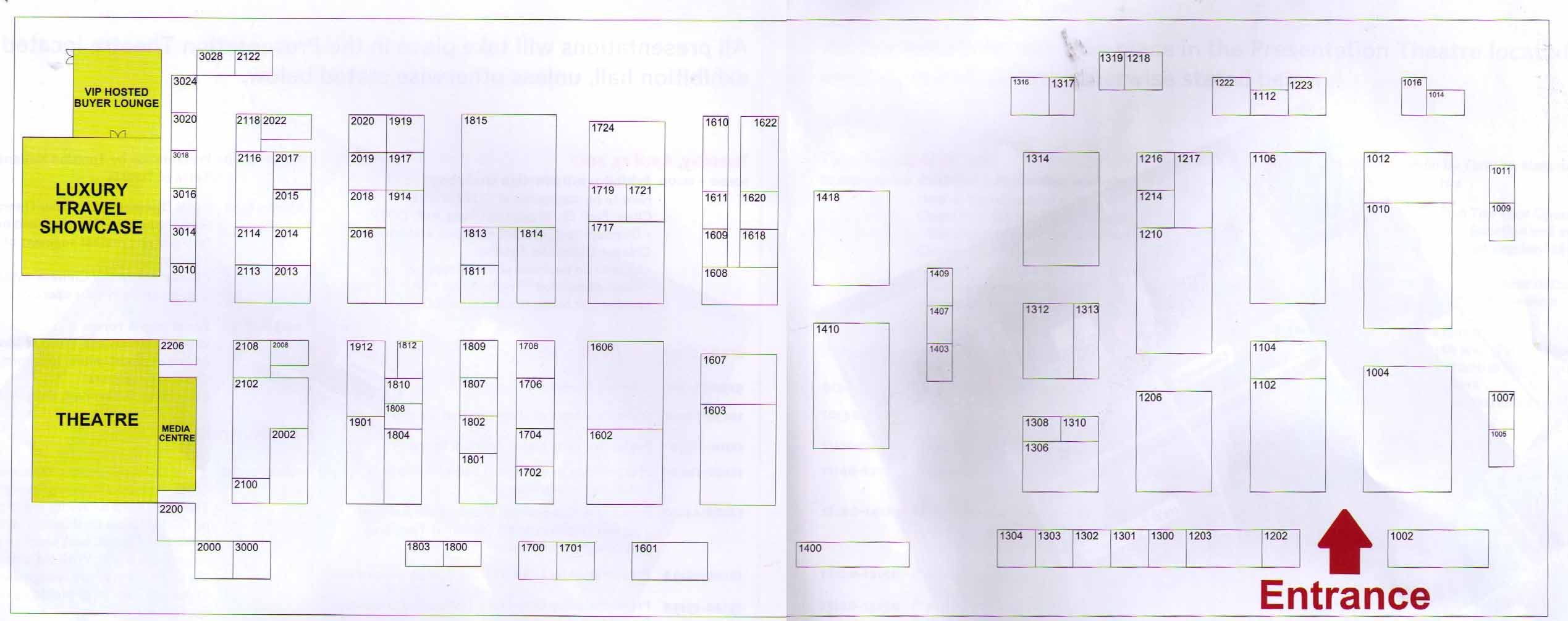 2012中国出境旅游交易会的平面图