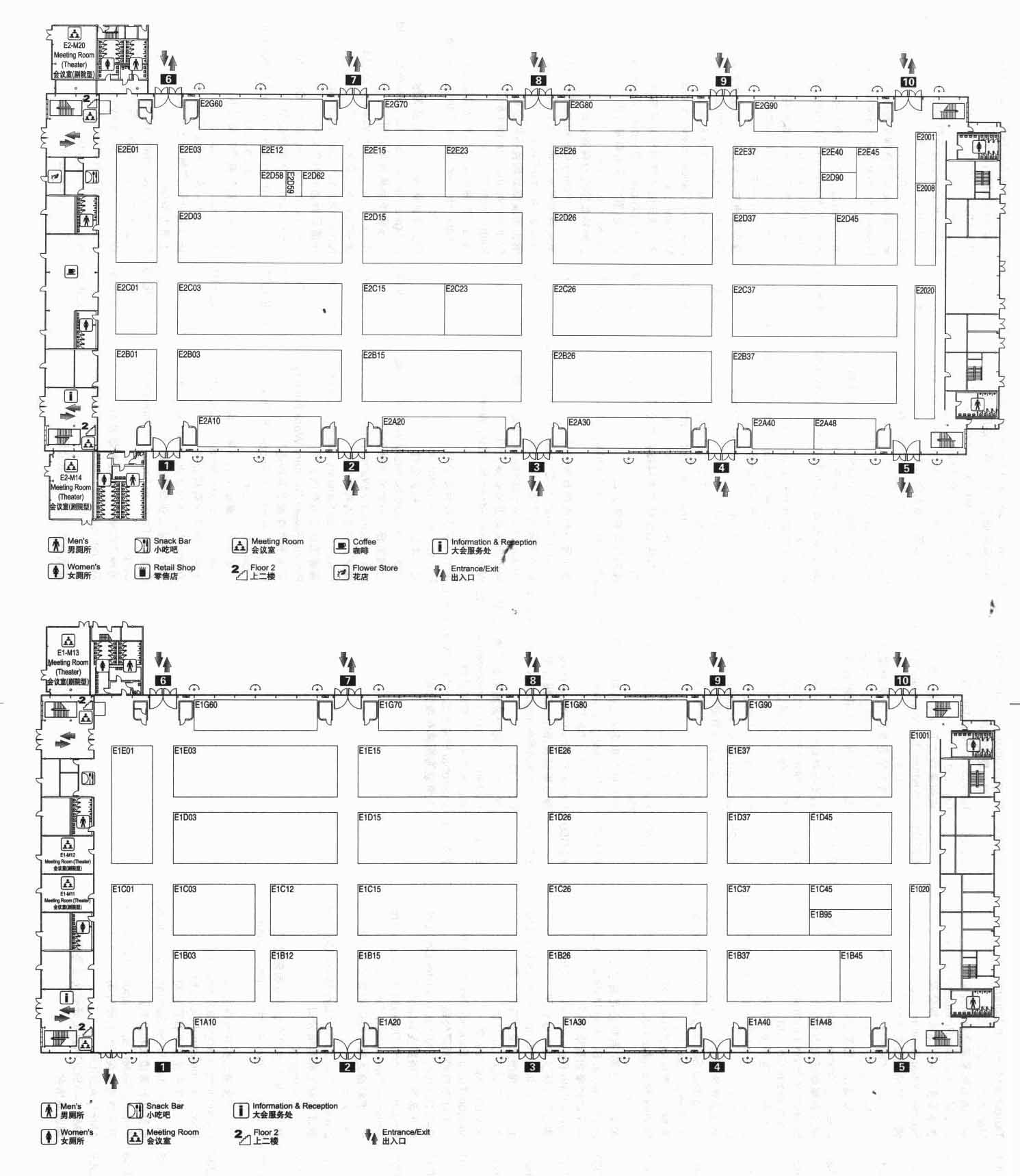 2012第17届中国国际厨房、卫浴设施展览会 2012中国国际建筑贸易博览会及其配套主题展（Kitchen & Bath）的平面图