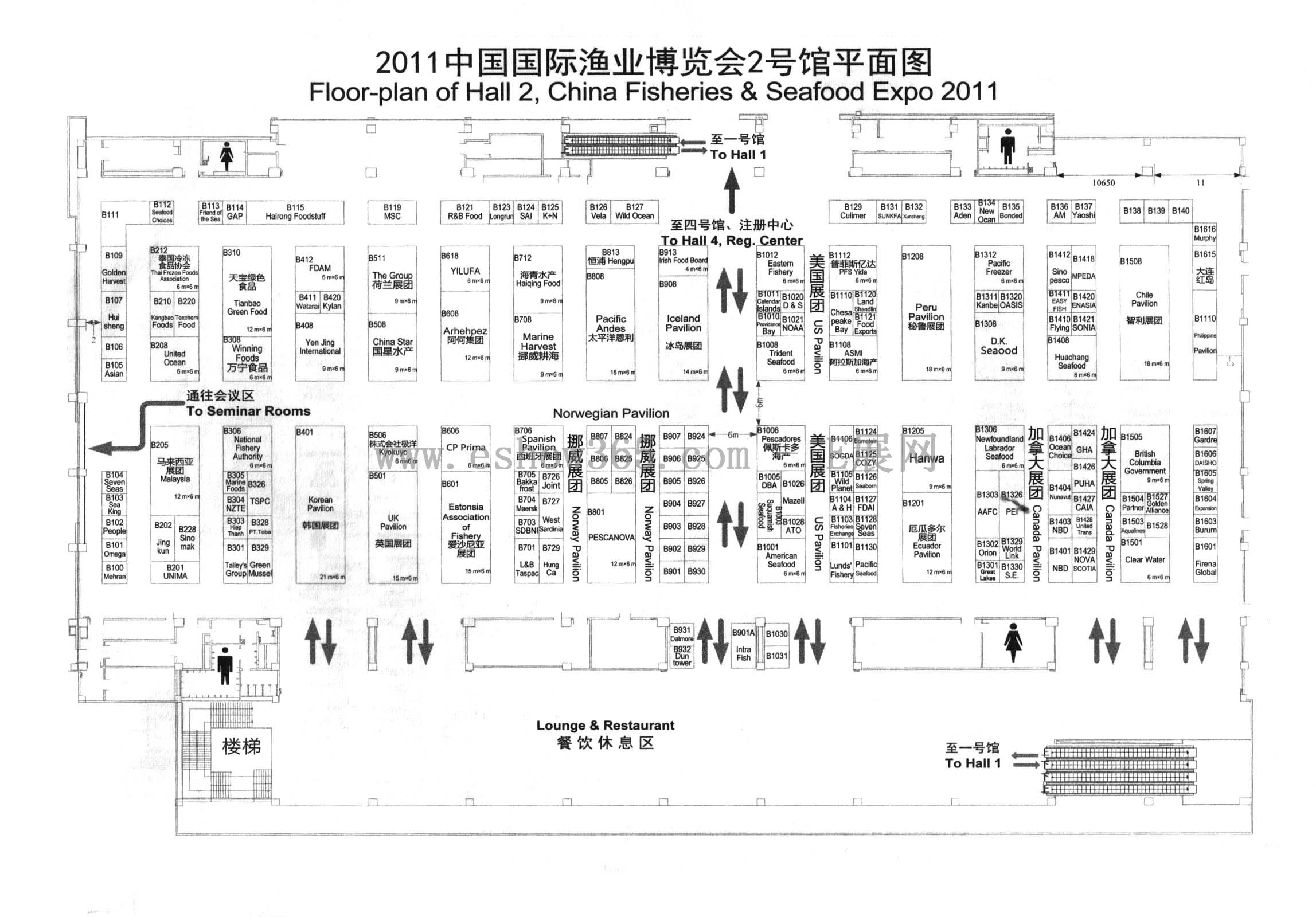 第十六届中国国际渔业博览会的平面图