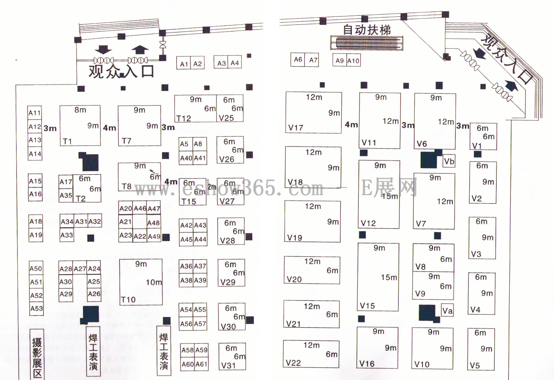 第26届中国焊接博览会 2012中国国际电工电器博览会的平面图