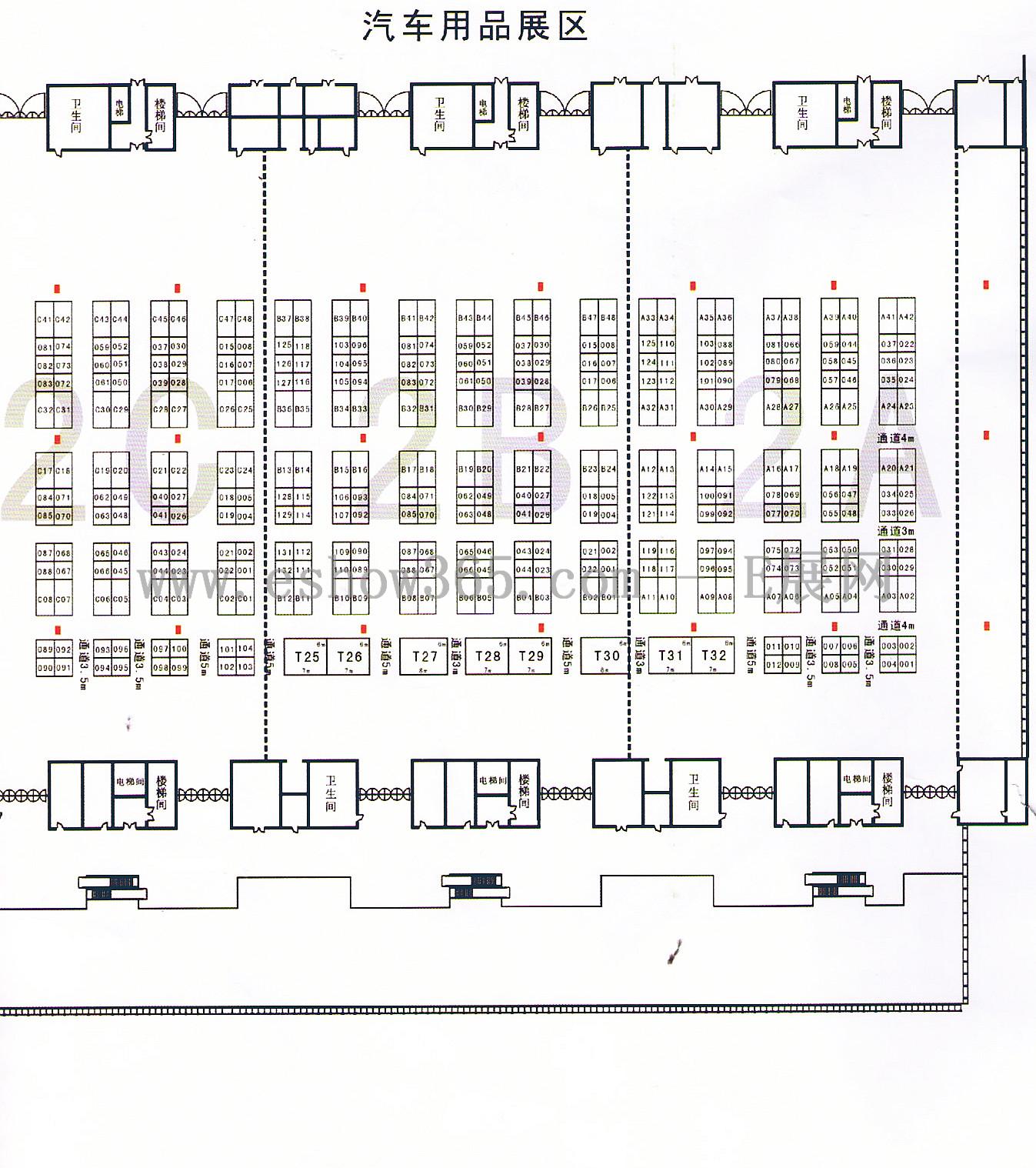 2012第十八届中国郑州全国商品交易会暨第四届孕婴童用品展览会、第五届中部（郑州）珠宝展览会的平面图