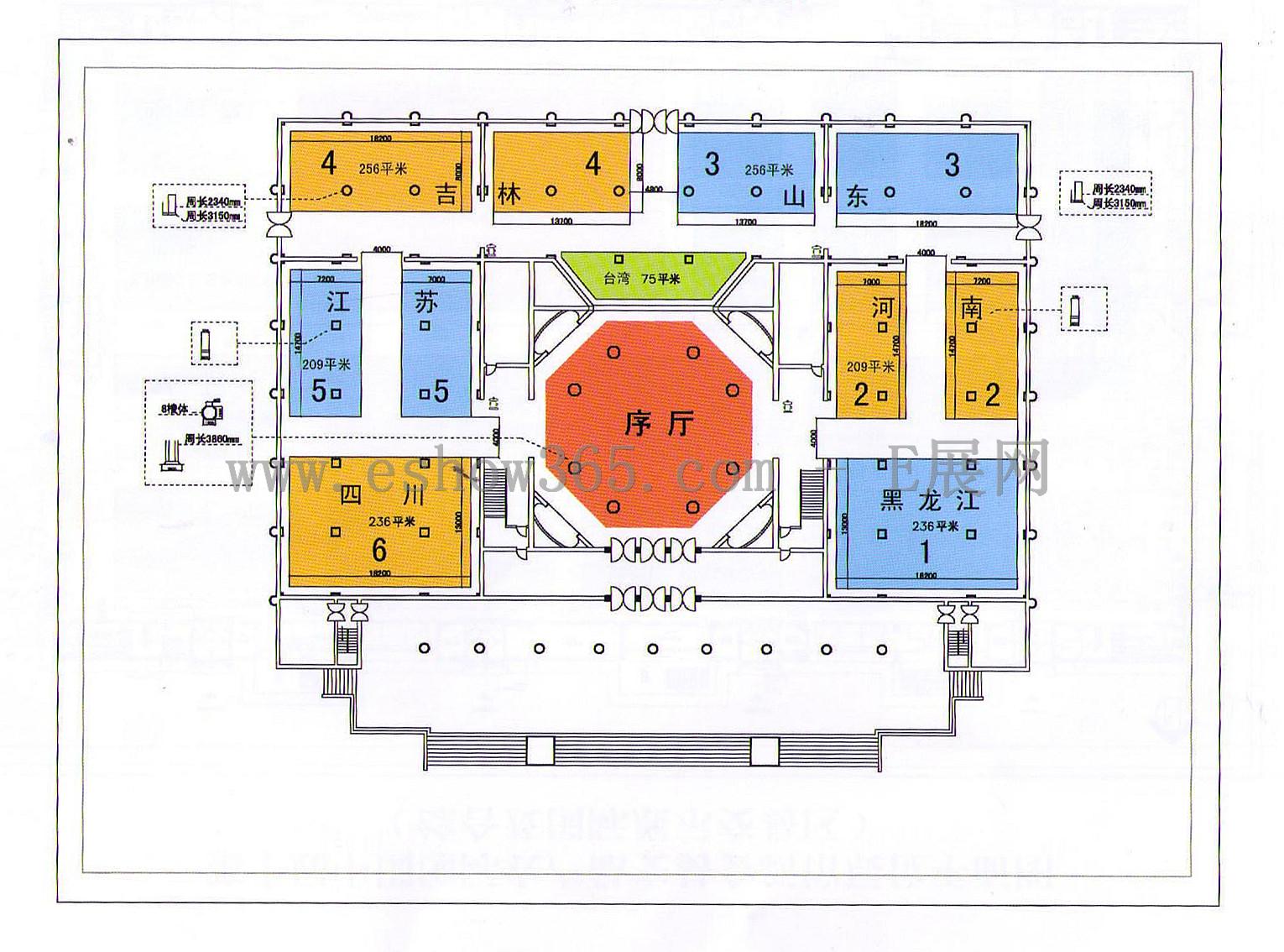 2012第十届中国国际农产品交易会的平面图