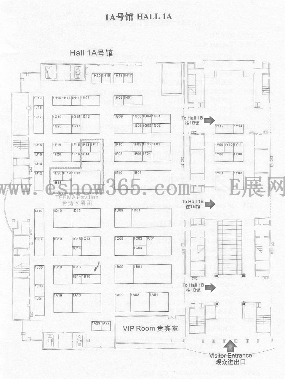 2012国际电力设备及技术展览会暨第七届国际电工装备展览会的平面图