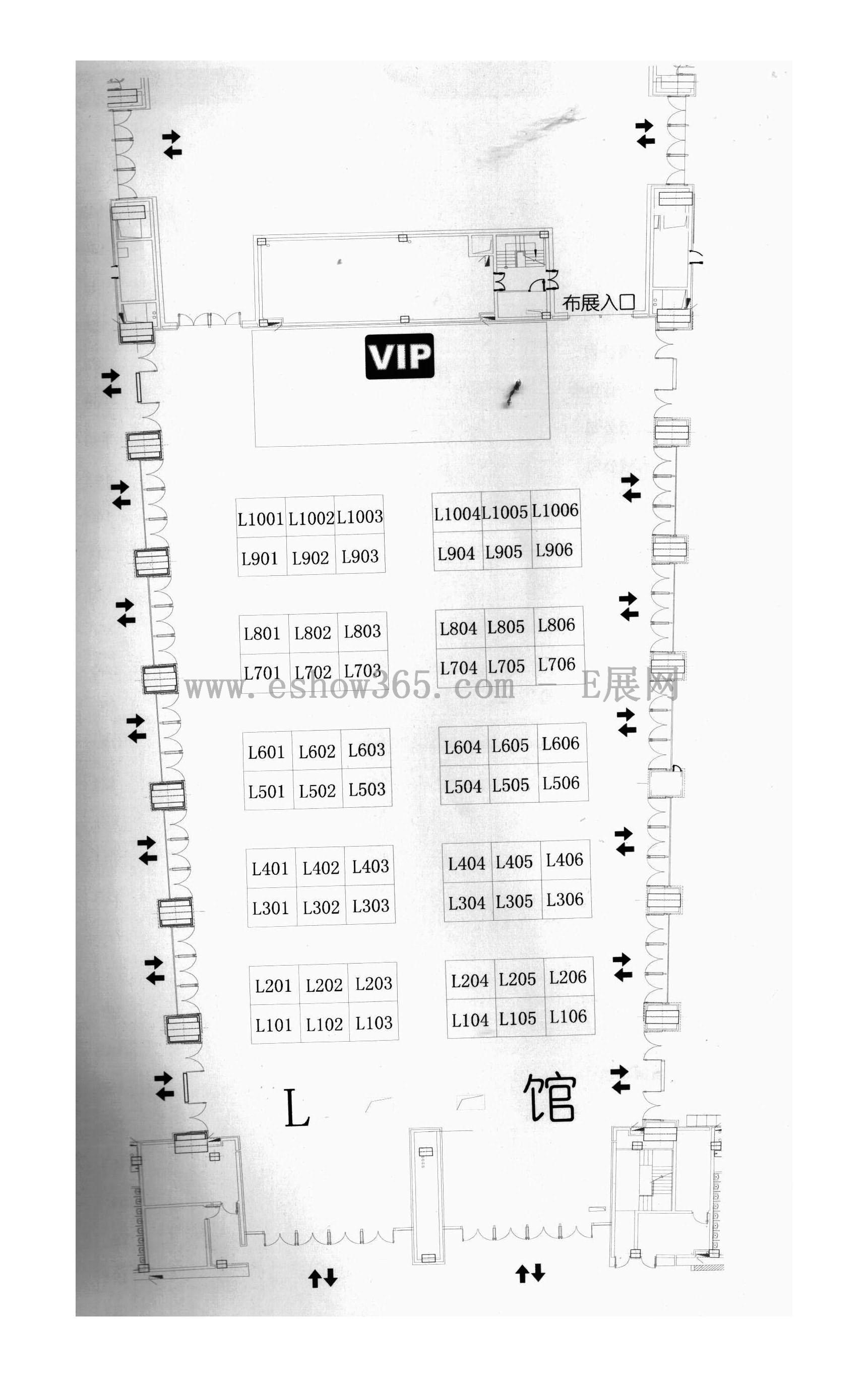 2012第72届全国汽车配件交易会的平面图