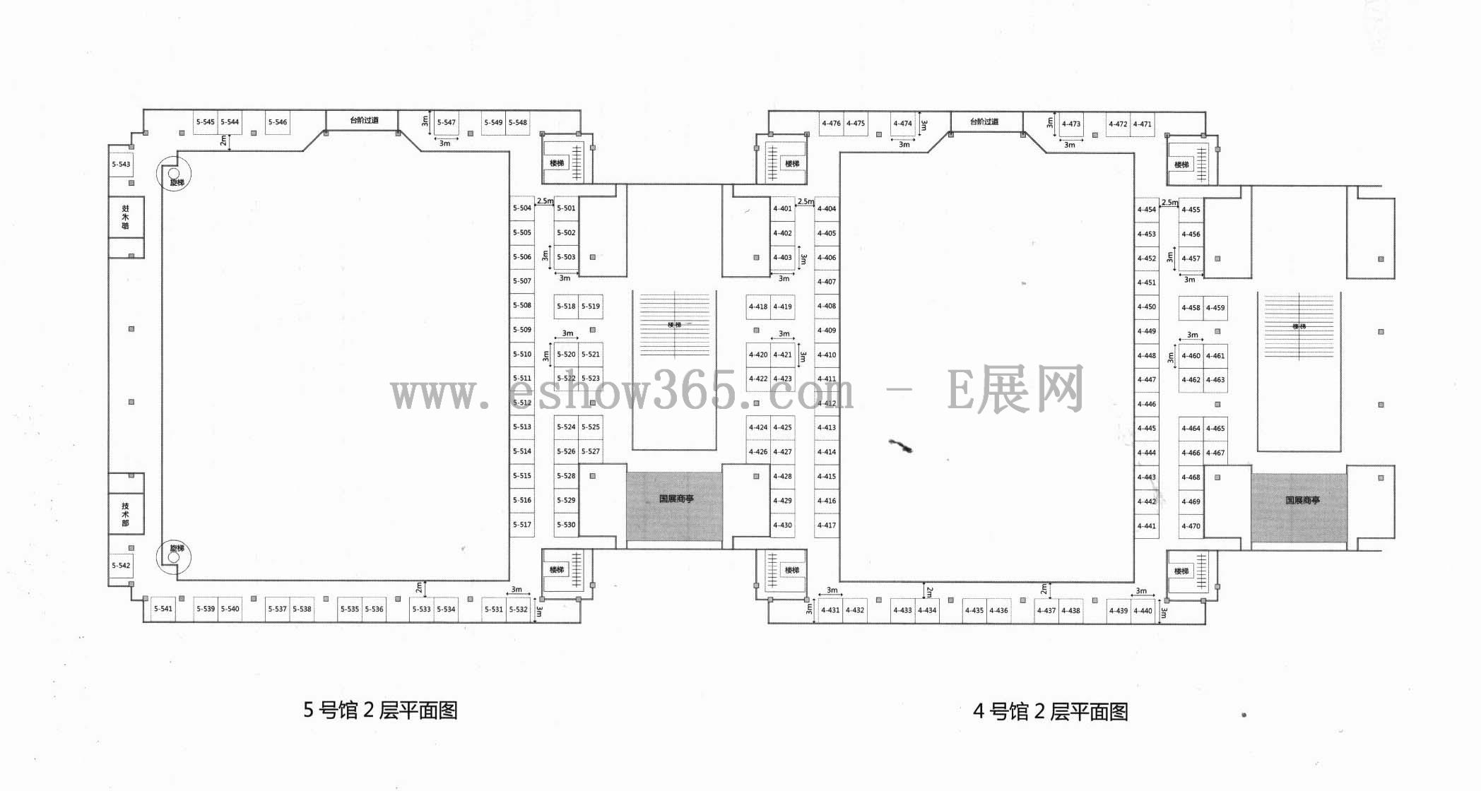 2012中国国际珠宝展（中宝协珠宝展）的平面图