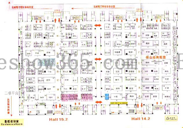 2013第十八届华南国际口腔展的平面图